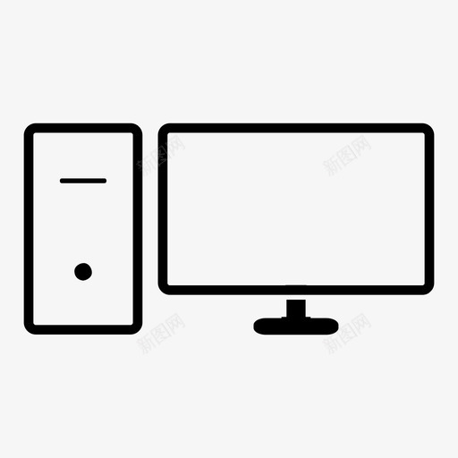 计算机设备互联网图标svg_新图网 https://ixintu.com ios 互联网 工作 技术 用户界面 网页设计 计算机 设备