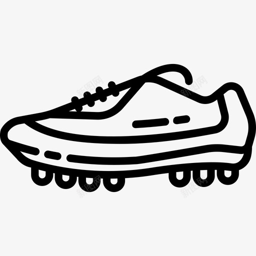 足球鞋夏季运动4直线型图标svg_新图网 https://ixintu.com 夏季运动4 直线型 足球鞋