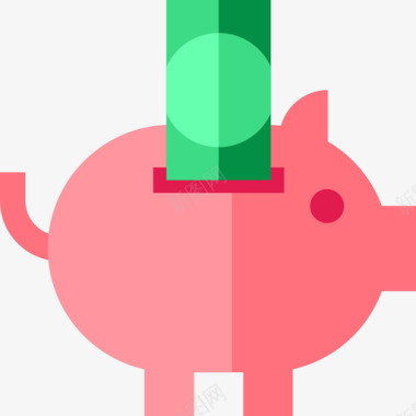 小猪银行银行和金融6单位图标图标