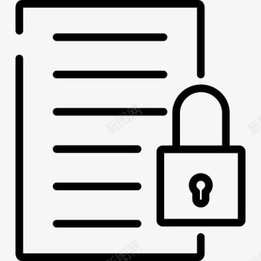 文件安全安全29线性图标图标