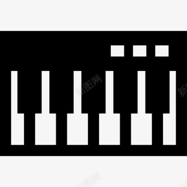 键盘音乐声音3填充图标图标
