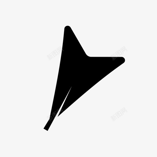 叶楔形羽毛图标svg_新图网 https://ixintu.com 叶 叶字形 楔形 羽毛