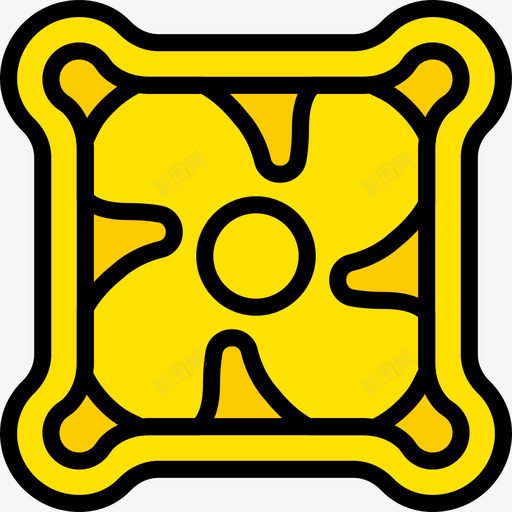 冷却器tech4黄色图标svg_新图网 https://ixintu.com tech4 冷却器 黄色