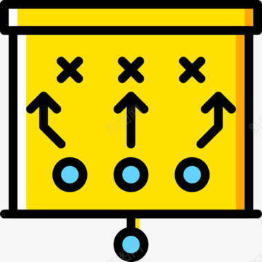 战略运动47黄色图标图标