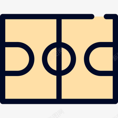 篮球场教育14线颜色图标图标