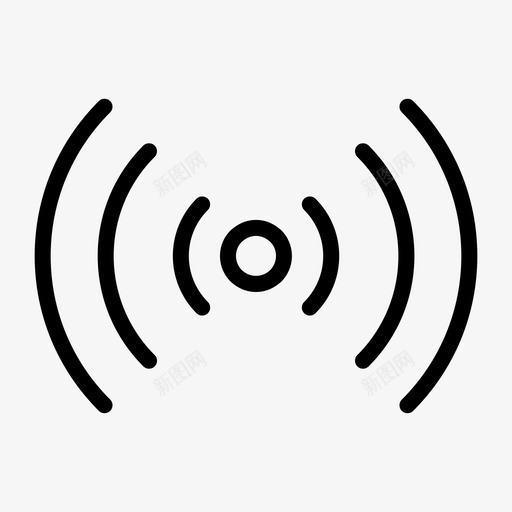 网络连接信号图标svg_新图网 https://ixintu.com 信号 网络 网页设计 艺术设计 连接