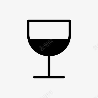 酒玻璃杯赌博符号图标图标
