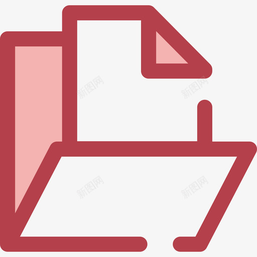 文件夹文件和文件夹10红色图标svg_新图网 https://ixintu.com 文件和文件夹10 文件夹 红色
