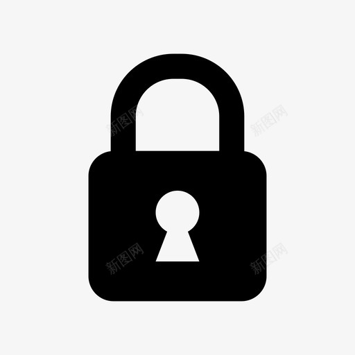 锁定密码安全图标svg_新图网 https://ixintu.com 基本用户界面 安全 密码 锁定