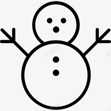雪人圣诞节56直系图标图标