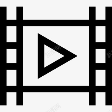电影视频工作室2线性图标图标