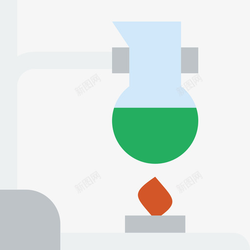 试管科学23扁平图标svg_新图网 https://ixintu.com 扁平 科学23 试管
