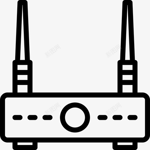 路由器连接器电缆2线性图标svg_新图网 https://ixintu.com 线性 路由器 连接器电缆2