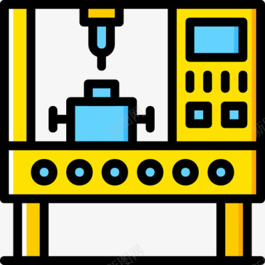 工业机器人工业8黄色图标图标