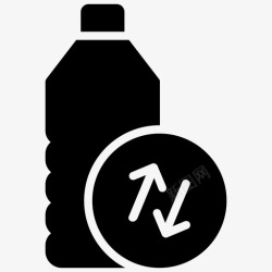 聚苯乙烯标识塑料回收瓶子回收宠物回收图标高清图片