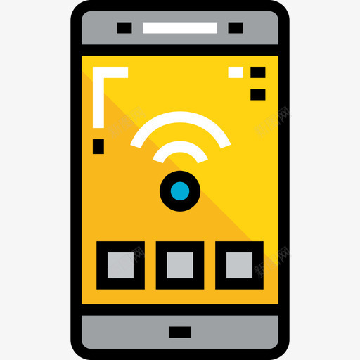智能手机智能家居线性颜色图标svg_新图网 https://ixintu.com 智能家居 智能手机 线性颜色