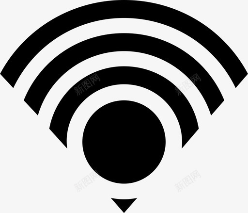 wifi接入点连接图标svg_新图网 https://ixintu.com wifi 互联网 信号 应用工具 应用程序 按钮 接入点 连接