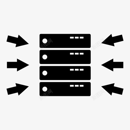 ddos拒绝服务威胁图标svg_新图网 https://ixintu.com ddos it网络 威胁 拒绝服务 软件攻击