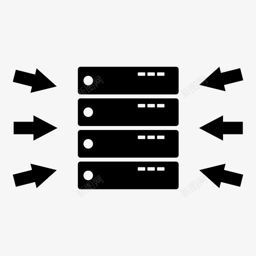 ddos拒绝服务威胁图标svg_新图网 https://ixintu.com ddos it网络 威胁 拒绝服务 软件攻击