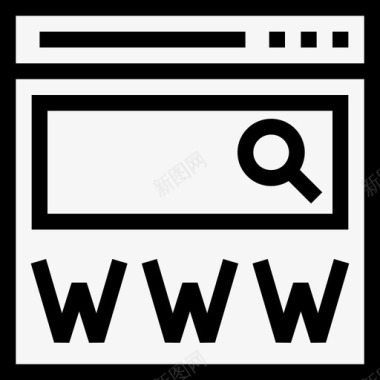 领域网页开发8线性图标图标