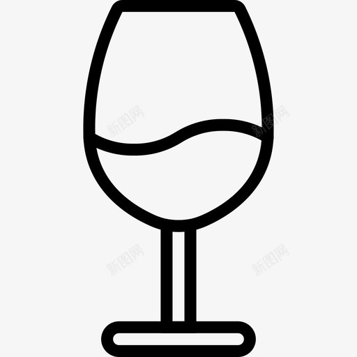 葡萄酒厨房用品3线性图标svg_新图网 https://ixintu.com 厨房用品3 线性 葡萄酒