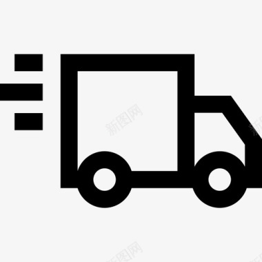 送货车购物商业直营图标图标