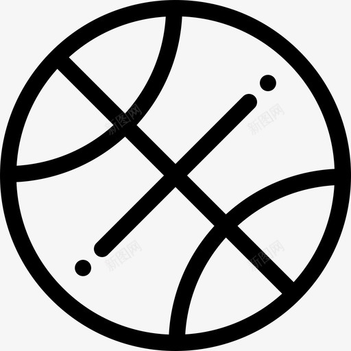 篮球美国7直线型图标svg_新图网 https://ixintu.com 直线型 篮球 美国7
