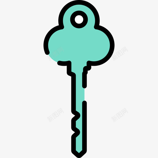 钥匙安全28线性颜色图标svg_新图网 https://ixintu.com 安全28 线性颜色 钥匙