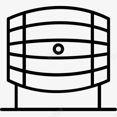 桶形野生西5直线型图标图标