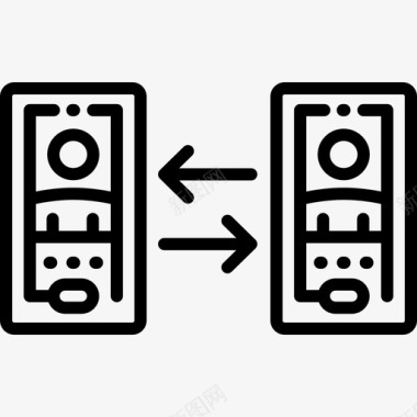 电话对话资产3线性图标图标