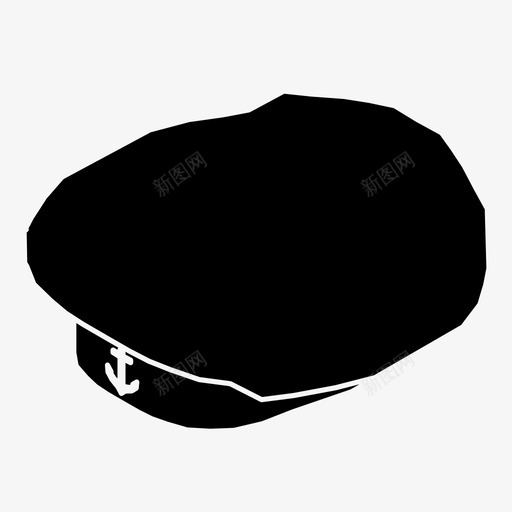 船长帽服装时装图标svg_新图网 https://ixintu.com 头 帽子 时装 服装 船长帽