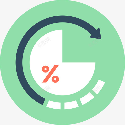 饼图数据2圆形图标svg_新图网 https://ixintu.com 圆形 数据2 饼图