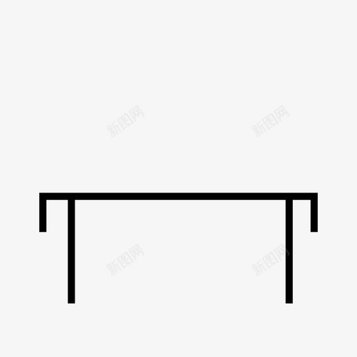 桌子椅子餐厅图标svg_新图网 https://ixintu.com 厨房 家具 桌子 椅子 食物 餐厅