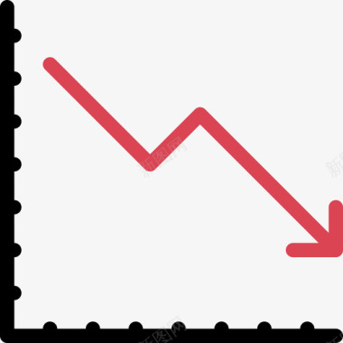 折线图财务8彩色图标图标