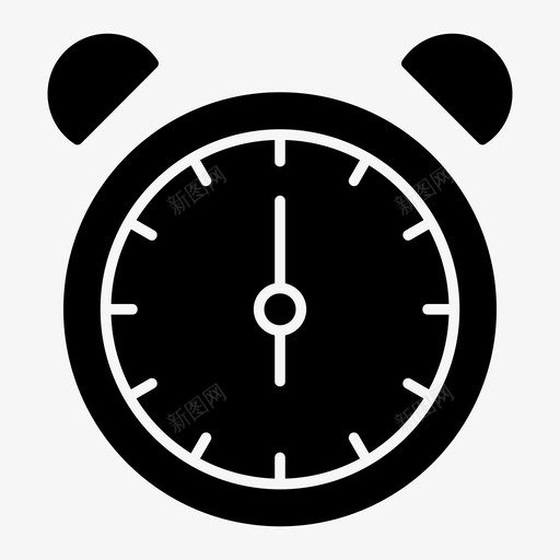 钟六点钟时间图标svg_新图网 https://ixintu.com 六点钟 手表 挂钟 时间 钟