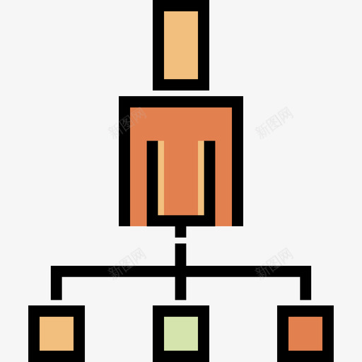 组织商业19线性颜色图标svg_新图网 https://ixintu.com 商业19 线性颜色 组织