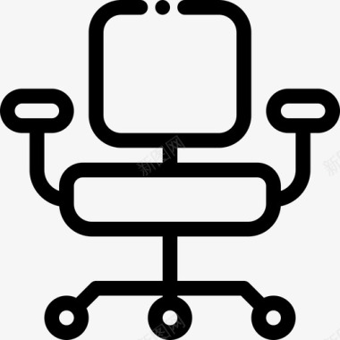 办公椅家用家具4直线型图标图标