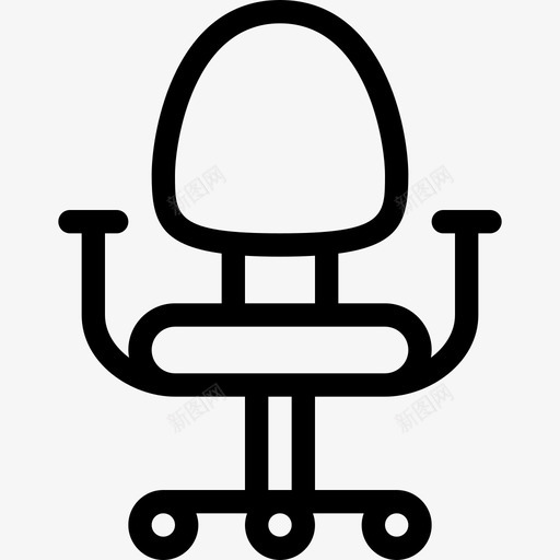 办公椅家具33直线型图标svg_新图网 https://ixintu.com 办公椅 家具33 直线型
