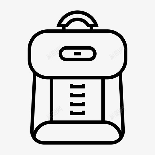 背包包手提图标svg_新图网 https://ixintu.com 包 学校 手提 背包 背包线 行李