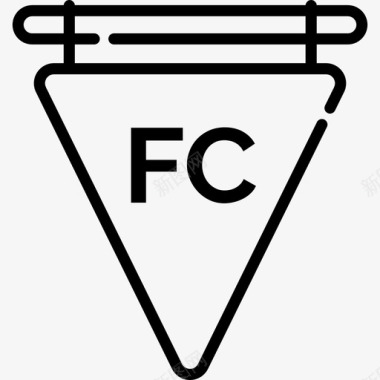 足球足球2队直线型图标图标