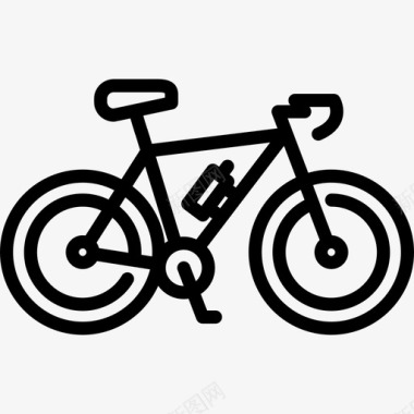 自行车健身房6直线型图标图标