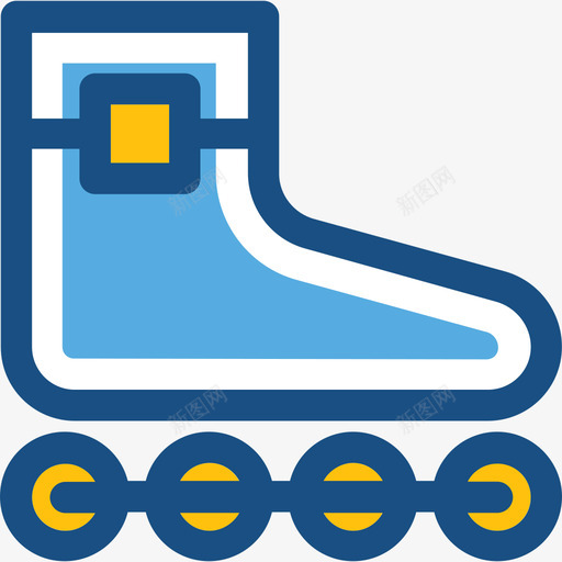 轮滑鞋旅行29双色图标svg_新图网 https://ixintu.com 双色 旅行29 轮滑鞋