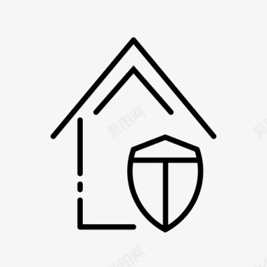 财产保险房地产担保房屋保险图标图标