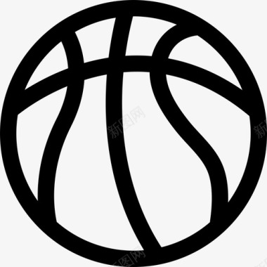 篮球11校直线型图标图标