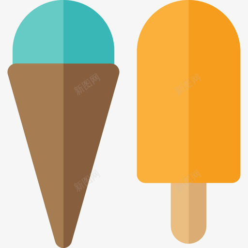 冰淇淋马戏团18号平的图标svg_新图网 https://ixintu.com 冰淇淋 平的 马戏团18号