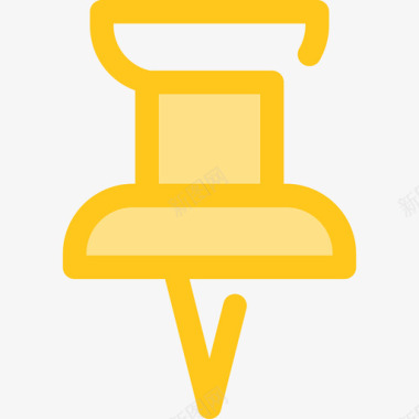 图钉员工组织3黄色图标图标
