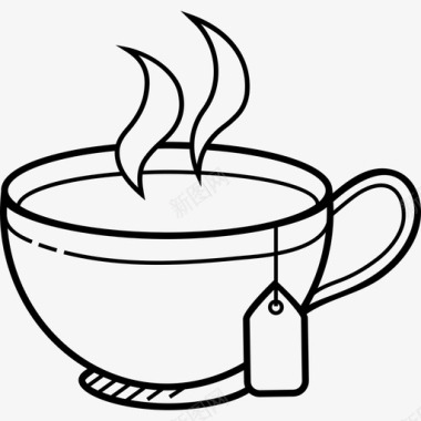 茶杯4号餐厅手工制作图标图标