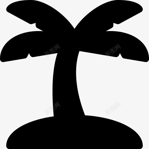 棕榈树旅游观光2填充图标svg_新图网 https://ixintu.com 填充 旅游观光2 棕榈树