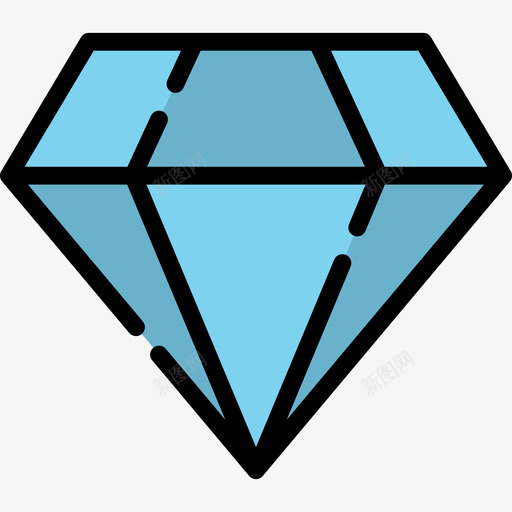 钻石电子和网络元素集合2线性颜色图标svg_新图网 https://ixintu.com 电子和网络元素集合2 线性颜色 钻石