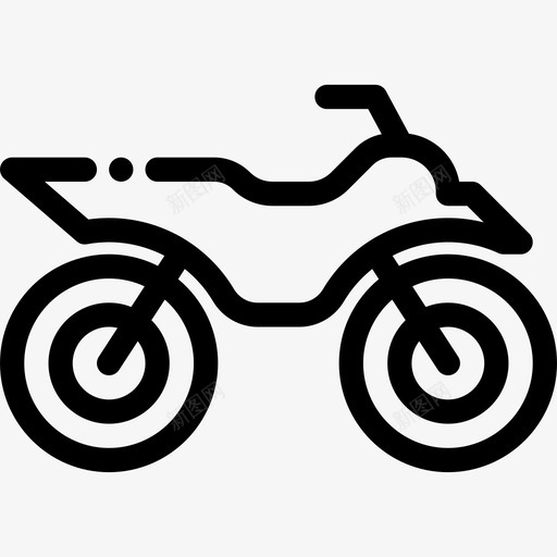 摩托车越野赛45岁直线型图标svg_新图网 https://ixintu.com 45岁 摩托车越野赛 直线型